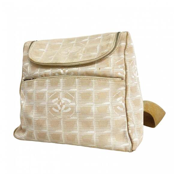 CHANEL Handbags - Chanel New Travel Nylon Backpack, Beige, Women's